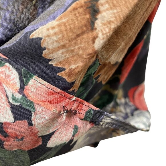 Vintage Floral Skirt XS Midi Full Tea Skirt By St. Michael Made in Germany Visco - Picture 14 of 15